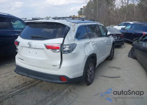 2014 Toyota Highlander Xle V6 from USA, damaged, VIN 5TDKKRFH6ES013313